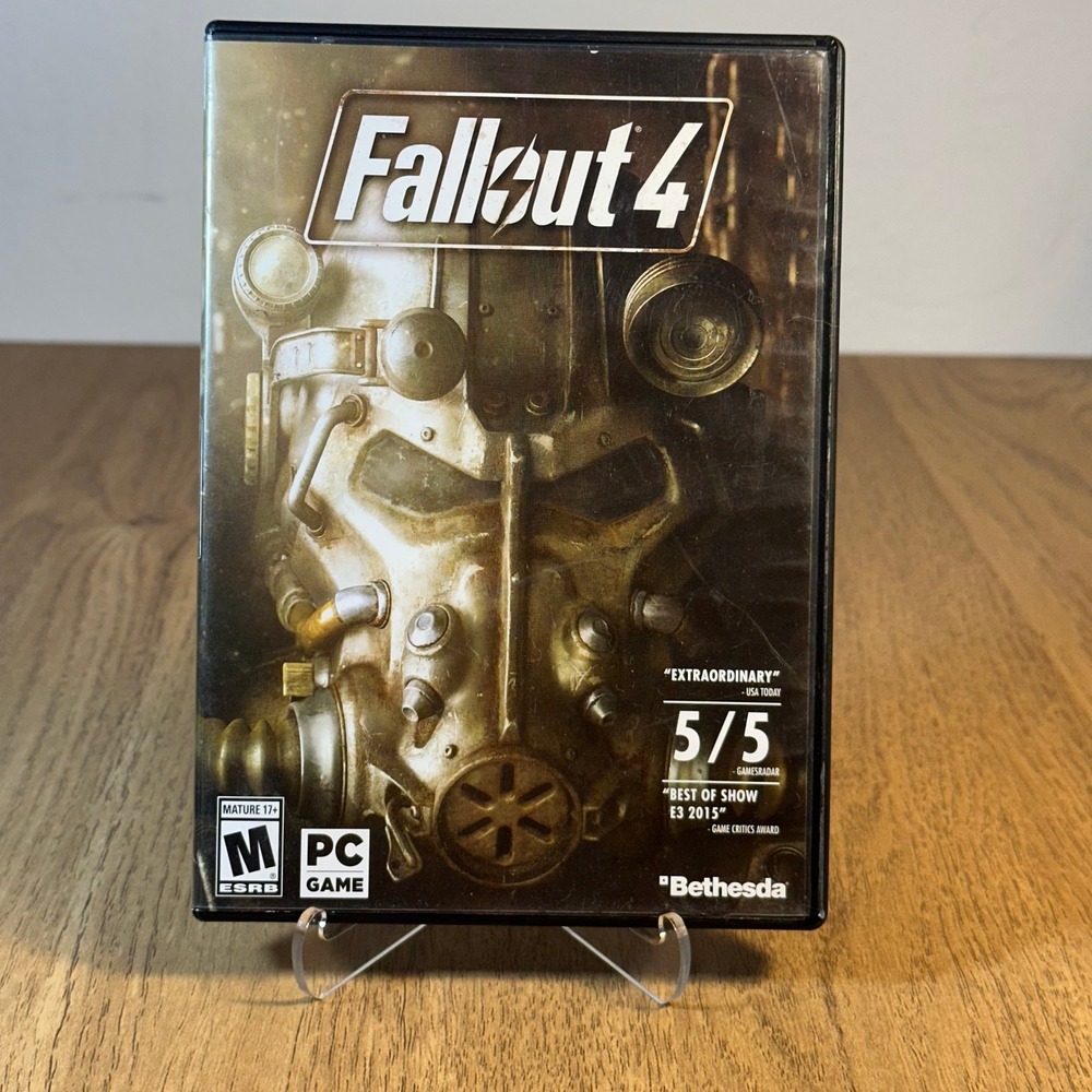 Bethesda Fallout 4 PC Game Physical Disc Good Condition Post-Apocalyptic RPG